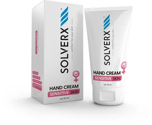 SOLVERX SOLVERX Sensitive Skin Krem do rąk do skóry wrażliwej  50ml - Kremy i maski do rąk - miniaturka - grafika 2