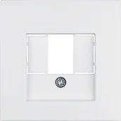 Inne akcesoria elektryczne - Berker B3/B7 biały mat płytka do gniazda głośnikowego B_10331909 - miniaturka - grafika 1