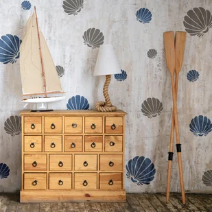 szablon malarski wielokrotny dla dzieci (5 szt.) // MUSZLA PRZEGRZEBKA - MUSZELKA - Szablony malarskie - miniaturka - grafika 2