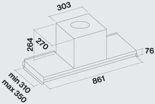Falmec Virgola Evo 90 Czarny - Okapy kuchenne - miniaturka - grafika 3