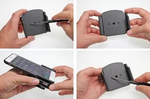 Brodit AB Uchwyt uniwersalny regulowany do telefonu bez futerału oraz w futerale lub etui o wymiarach: 75-89 mm (szer.), 2-10 mm (grubość). 511667 - Uchwyty samochodowe do telefonów - miniaturka - grafika 7