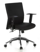 Krzesła - hjh OFFICE 653400 krzesło biurowe krzesło obrotowe Laguna Pro w kolorze czarnym, obrotowe krzesło biurowe z ergonomicznym o szerokim spektrum wyprofilowane siedzisko ze stabilnym oparciem, krzesło skł 653400 - miniaturka - grafika 1