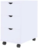 Komody - vidaXL Szafka z szufladami, 33 x 45 x 60 cm, biała - miniaturka - grafika 1