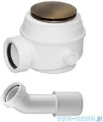 Syfony - Omnires Syfon brąz antyczny brodzikowo-wannowy do brodzików z otworem 50 mm i wanien bez przelewu WB01XBR - miniaturka - grafika 1