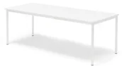 Meble do szkół i przedszkoli - AJ Produkty Stół BORS, 1800x800x720 mm, laminat biały, biały - miniaturka - grafika 1
