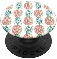 Uchwyty samochodowe do telefonów - PopSockets PopSockets PopGrip - Rozkładany uchwyt i podstawka do telefonów oraz tabletów z wymiennymi krążkami PopTops - Pineapple Pattern 800668 - miniaturka - grafika 1
