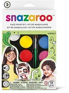 Przybory szkolne - Snazaroo Schminkfarben impregnowanych zestaw sprytne na imprezę, paleta "z 2 pędzel 1172005 - miniaturka - grafika 1