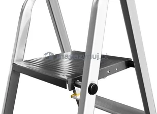 Drabina aluminiowa, 6 stopni wytrzymałość: 125-150 kg (wytrzymałość 125 kg) - Drabiny - miniaturka - grafika 2