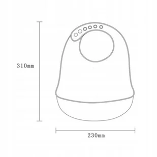 LUXMA Śliniak śliniaczek silikonowy kieszonka SD583Ś SD583Ś - Śliniaki i fartuszki - miniaturka - grafika 27