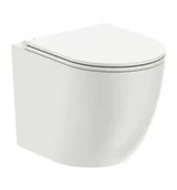 Miski WC - OMNIRES OTTAWA MW BP Miska toaletowa wisząca bezkołnierzowa z deską - miniaturka - grafika 1