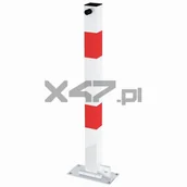 Wyposażenie miejsc publicznych - Polski produkt Blokada parkingowa - słupek składany X3-B zamykany na kłódkę - miniaturka - grafika 1