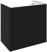 Szafki łazienkowe - SENSEA Szafka pod umywalkę Remix Black Mat 75 Sensea - miniaturka - grafika 1