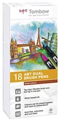 Foliopisy - Tombow ABT-18P 3 mazaków Dual Brush Pen z dwoma czubkami  szt. w zestawie, zadziwiające kompozycje tworzą ABT-18P-3 - miniaturka - grafika 1