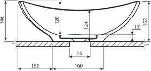 Marmorin Tallasa 33,5x43,5x14,5 (PU079010466) - Umywalki - miniaturka - grafika 5