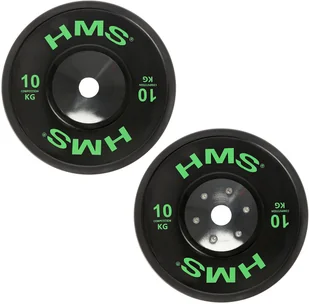 HMS Zestaw talerz olimpijskich BUMPER- BTBR SET (8 szt.) - 1009666 - Pozostały sprzęt siłowy - miniaturka - grafika 4