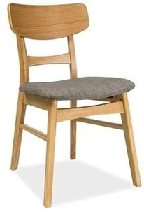 KRZESŁO CD-61 DĄB/SZARY TAP.40 (CD61DSZ) - Krzesła - miniaturka - grafika 2