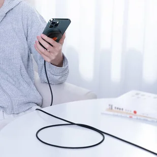 Baseus Simple Magnetic Stand | Ładowarka indukcyjna bezprzewodowa MagSafe 15W + uchwyt CCJJ000001 - Ładowarki do telefonów Baseus Simple Magnetic Stand | Ładowarka indukcyjna bezprzewodowa MagSafe 15W + uchwyt CCJJ000001 - Ładowarki do telefonów - miniaturka - grafika 4