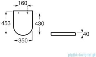 Roca Gap Round deska wolnoopadająca Supralit A801D12001 - Deski sedesowe - miniaturka - grafika 2