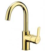 Baterie umywalkowe - Deante BQA Z24M BAT ARNIKA GOLD UMYWALKOWA STOJą.CA Z WYLEWKą U BEZ ZAMKNIĘCIA ODPŁYWU - miniaturka - grafika 1