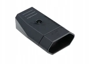 LEDart płaskie bez uziemienia czarne 250V D.3109C - Gniazdka elektryczne - miniaturka - grafika 2