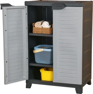 vidaXL Szafka plastikowa, 65x45x97 cm - Szafki do salonu - miniaturka - grafika 2