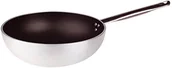 Woki - Pentole Agnelli pentole agnelli alsa2111wps28 linia aluminium 5 MM Platinum Wok z dnem, 28 cm ALSA2111WPS28 - miniaturka - grafika 1