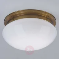 Lampy sufitowe - BERLINER MESSINGLAMP Duża lampa sufitowa Harry z mosiądzu  40 cm - miniaturka - grafika 1