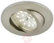 Oprawy, klosze i abażury - Briloner Beweglicher LED-Einbaustrahler Erik matt-nickel - miniaturka - grafika 1