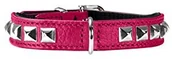 Obroże dla kotów - Hunter Rocky Petit obroża dla psa, bydlęca skóra nappa, różowy/czarny - miniaturka - grafika 1