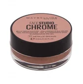 Rozświetlacze do twarzy i ciała - Maybelline Maybelline FaceStudio Chrome rozświetlacz 9,5 ml dla kobiet 30 Metallic Bronze - miniaturka - grafika 1