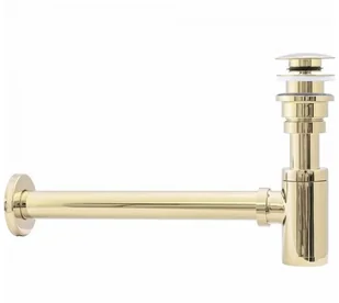 Rea łazienka z wyobraźnią Uniwersalny syfon z korkiem klik klak Light Gold do umywalek A5692 A5692 - Syfony - miniaturka - grafika 2