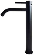 Baterie umywalkowe - Paffoni Light bateria umywalkowa wysoka z korkiem automatycznym czarny mat LIG085NO LIG085NO - miniaturka - grafika 1