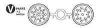 Modele do sklejania - Tamiya 300445258 1: 14 V-części Truck podwójny zestaw felg, osprzęt do modelu samolotu, 1 sztuki - miniaturka - grafika 1