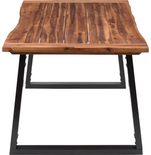 vidaXL Stół z litego drewna akacjowego, 180 x 90 cm - Stoły - miniaturka - grafika 4
