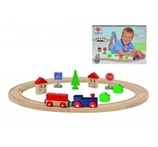 Simba Toys Kolejka drewniana - Pociągi dla dzieci - miniaturka - grafika 2