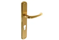 Klamki - Schaffner Klamka GAJA mosiądz 72 WB - miniaturka - grafika 1