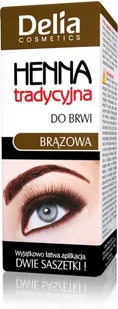 Delia Cosmetics Henna farbka do brwi odcień 4.0 Brown - Akcesoria i kosmetyki do stylizacji brwi - miniaturka - grafika 4