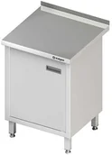 Stoły gastronomiczne - Stalgast Stół przyścienny z drzwiami skrzydłowymi W600xD600xH850 ( 980146060) - miniaturka - grafika 1