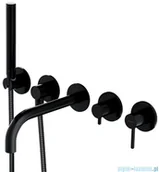 Baterie podtynkowe - Omnires Y bateria wannowa 5-otworowa podtynkowa czarna Y1237/1BL - miniaturka - grafika 1