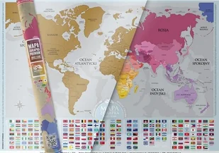 Playprint Polska Mapa zdrapka świata premium gold - Globusy - miniaturka - grafika 3