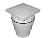 Syfony - Akces Kratka ściekowa fi 110 prosta szara AAHTZX (AAGVWN) - miniaturka - grafika 1