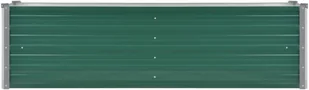 vidaXL Donica ogrodowa z galwanizowanej stali, 160x40x45 cm, zielona - Donice - miniaturka - grafika 3