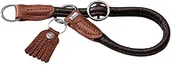 Smycze dla psów - Hunter hundedressurhalsung Round & Soft Cody, średnica 1 cm, Bison skórzana, ciemnobrązowy CODY - miniaturka - grafika 1