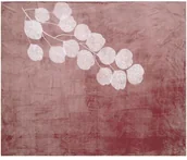 Narzuty - Eurofirany Koc Ginko różowy 150 x 200 cm - miniaturka - grafika 1