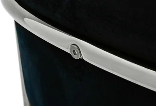King Home Hoker barowy krzesło MARGO 65 czarny welur velvet , podstawa chromowana KH1201100129,74.SIL - Taborety i hokery - miniaturka - grafika 7
