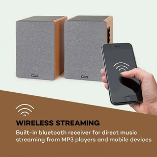 Auna Line 500 A Drewno + Czarny (JO2-R50BT) Drewno + Czarny - Głośniki i kolumny - miniaturka - grafika 3