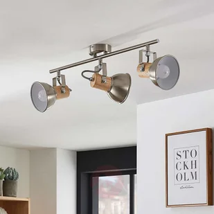 Lampenwelt COM Dennis 3-punktowa, podłużna lampa sufitowa LED - Lampy sufitowe - miniaturka - grafika 2