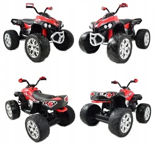 Super-Toys MEGA WIELKI QUAD MAVERICK Z NAPĘDEM 4X4, AMORTYZATORY, MIĘKKIE KOŁA,/BBH3588 BBH-3588-CZERWONY - Pojazdy elektryczne dla dzieci - miniaturka - grafika 50