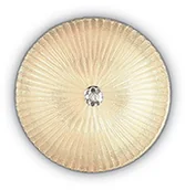 Lampy ścienne - IDEAL LUX Lampa Ścienna Shell Pl3 Ambra 140179 Średnica 40,0 Wys. 12,0 - miniaturka - grafika 1