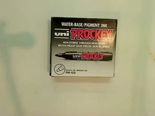 Mitsubishi 159151  marker Uni Prockey, okrągła końcówka, 1.5  3 MM, niebieski PM122B - Markery permanentne - miniaturka - grafika 2